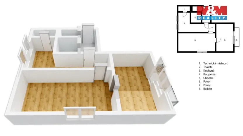 Prodej bytu 3+1, Vršce, 70 m2