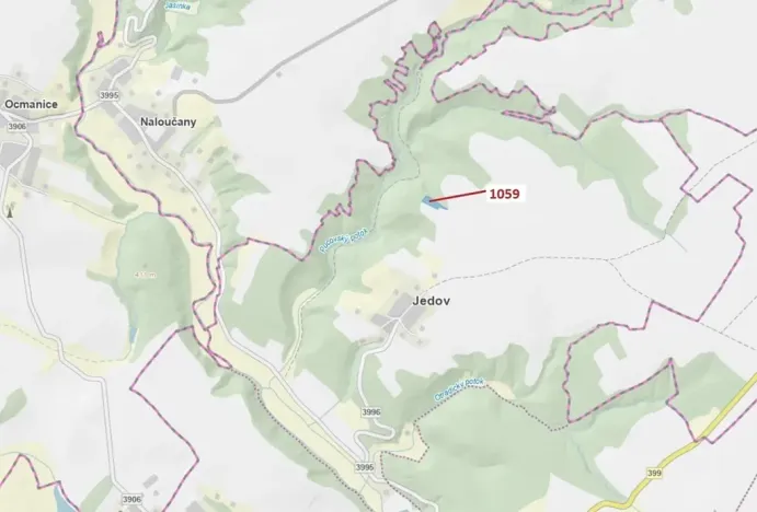 Dražba lesa, Náměšť nad Oslavou, 3646 m2