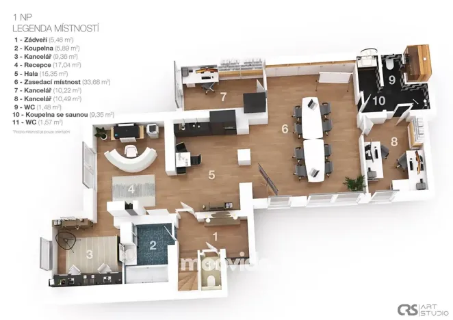 Prodej kanceláře, Praha - Malešice, Vydrova, 163 m2