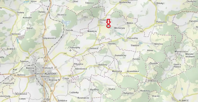 Prodej lesa, Předslav, 6263 m2