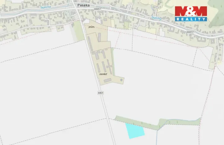 Prodej pole, Paseka, 15109 m2