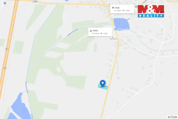 Prodej pozemku pro bydlení, Myslkovice, 1000 m2