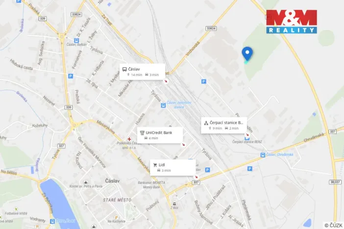 Prodej zahrady, Čáslav, 592 m2