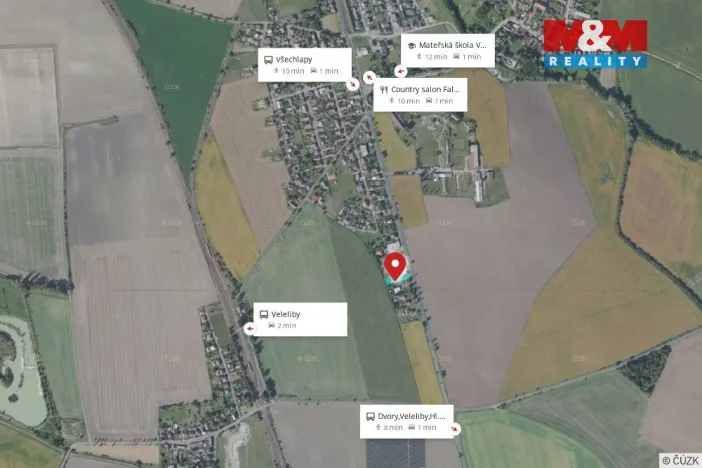 Prodej pozemku pro bydlení, Všechlapy, 1251 m2