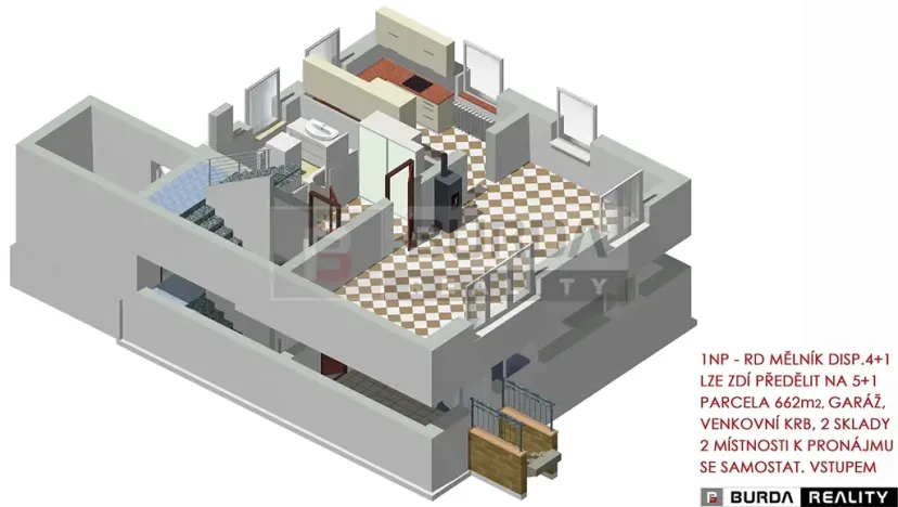 Prodej rodinného domu, Mělník, Komenského, 203 m2