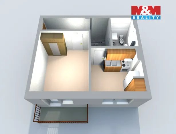 Prodej bytu 1+1, Ralsko - Kuřívody, 33 m2