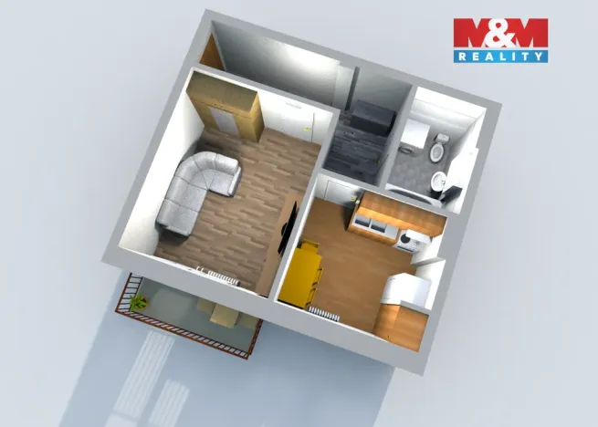 Prodej bytu 1+1, Ralsko - Kuřívody, 33 m2