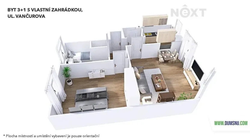 Pronájem bytu 3+1, Šumperk, Vančurova, 71 m2