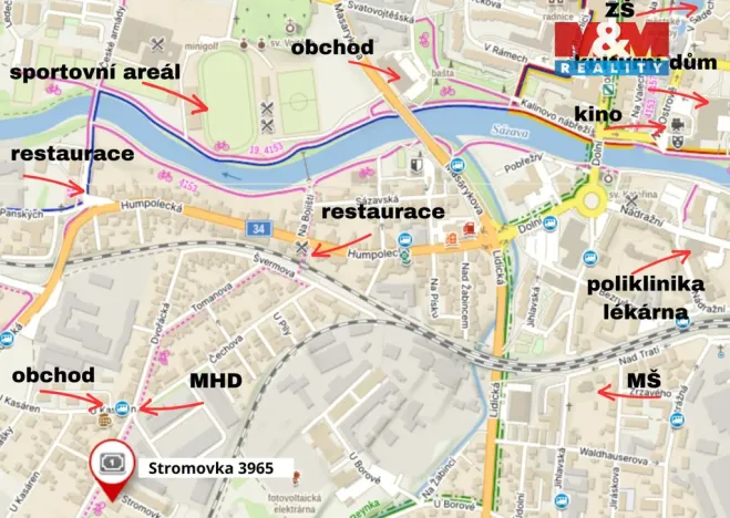 Pronájem garážového stání, Havlíčkův Brod, Stromovka, 15 m2