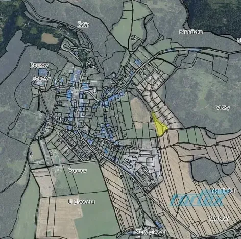 Prodej pozemku pro bydlení, Bouzov, 2000 m2