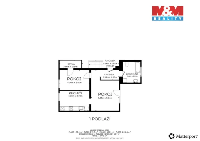 Prodej bytu 2+1, Ostrava - Koblov, Žabník, 52 m2