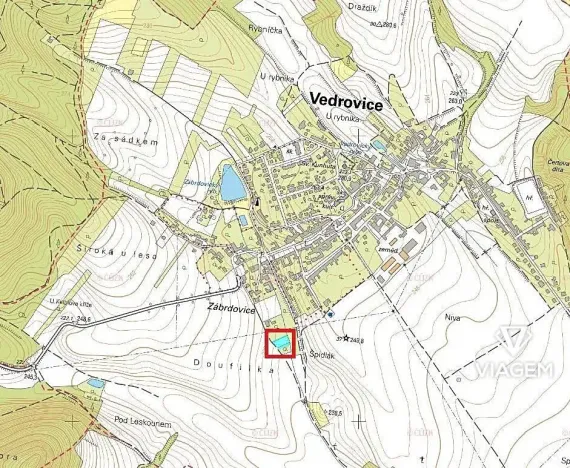 Prodej podílu zahrady, Vedrovice, 419 m2