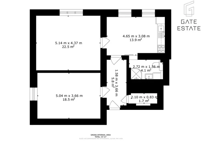 Prodej bytu 2+1, Olomouc, Smetanova, 67 m2