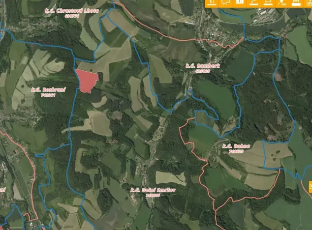 Prodej louky, Letovice, 40623 m2