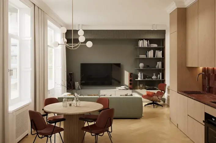 Prodej bytu 2+kk, Praha - Karlín, Křižíkova, 45 m2