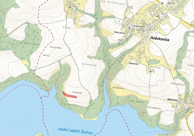 Prodej pole, Hněvkovice, 3595 m2