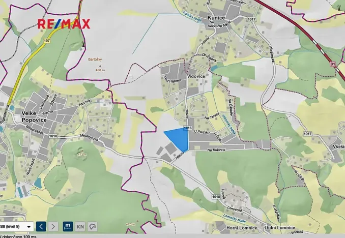 Prodej pozemku pro bydlení, Kunice, 54450 m2