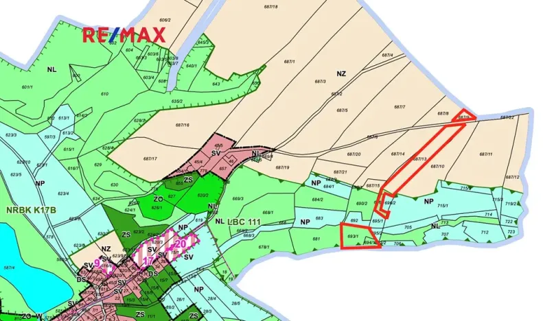 Prodej pole, Lhotka, 9471 m2
