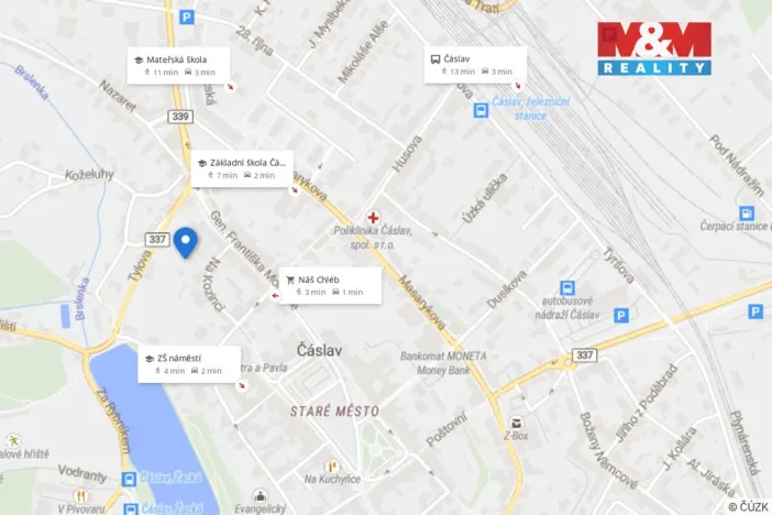 Prodej bytu 3+1, Čáslav - Čáslav-Staré Město, Na Kozinci, 102 m2