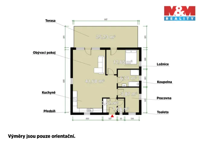 Pronájem rodinného domu, Trstěnice, 69 m2