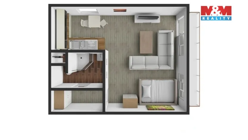 Prodej bytu 1+kk, Kladno, Štechova, 49 m2