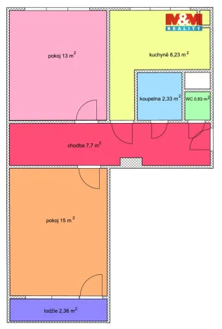 Prodej bytu 2+1, Ostrava, Mjr. Nováka, 50 m2