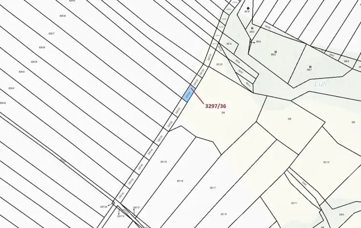 Dražba pozemku, Březník, 86 m2