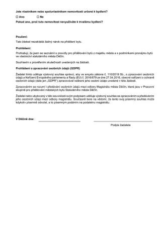 Pronájem bytu 1+1, Děčín, Mírové nám., 39 m2