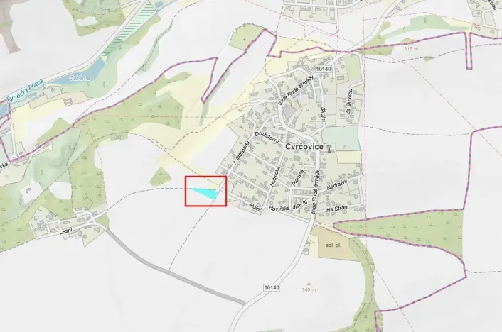 Prodej pole, Cvrčovice, 2032 m2