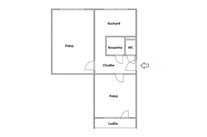 Pronájem bytu 2+1, Kralupy nad Vltavou - Lobeček, Sídliště, 48 m2