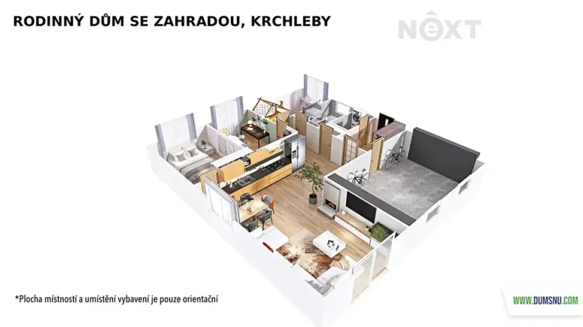 Prodej rodinného domu, Krchleby, 110 m2