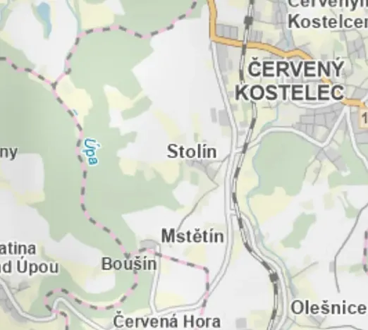 Prodej louky, Červený Kostelec - Stolín, 14039 m2