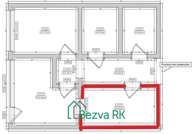 Pronájem obchodního prostoru, Beroun, Havlíčkova, 7 m2