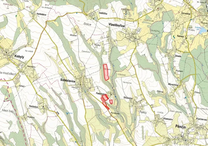 Prodej pole, Soběslavice, 81801 m2