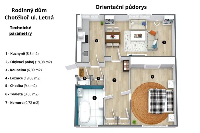 Prodej rodinného domu, Chotěboř, Letná, 159 m2