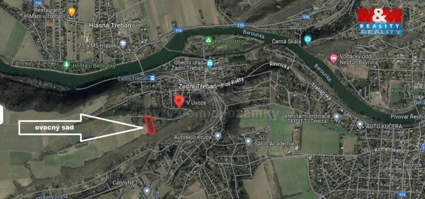 Prodej pole, Zadní Třebaň, 5128 m2