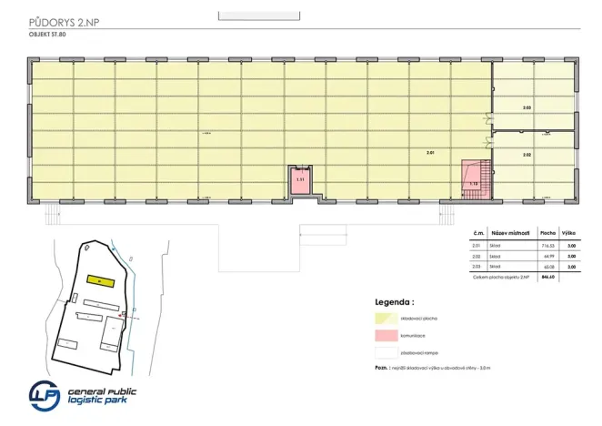 Pronájem skladu, Ostrov, 150 m2