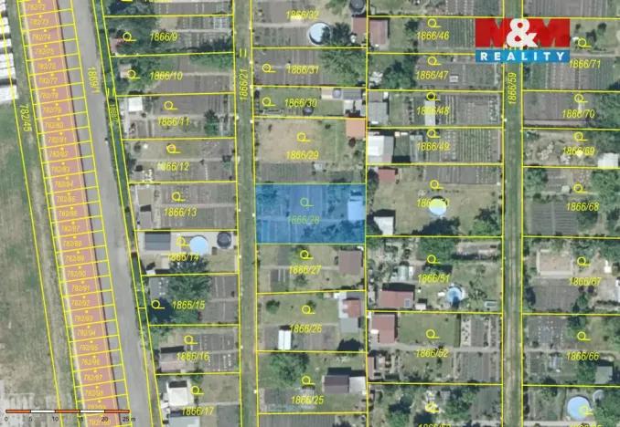 Prodej zahrady, Podbořany, 273 m2