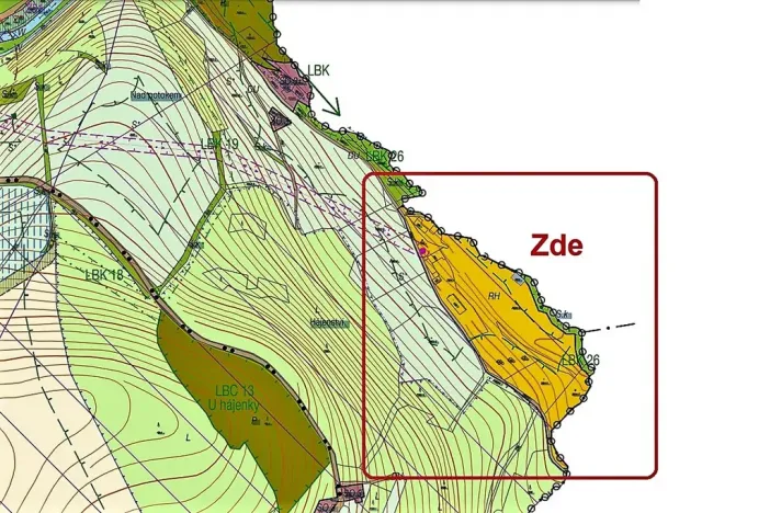 Prodej pozemku pro bydlení, Dvorce, Údolí, 41279 m2