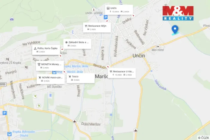 Prodej pozemku pro bydlení, Krupka - Unčín, 2028 m2