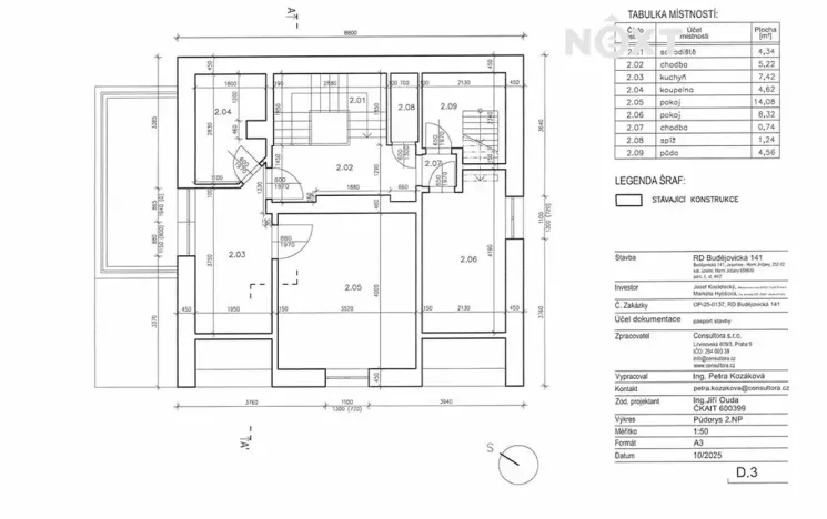 Prodej rodinného domu, Jesenice, Budějovická, 118 m2