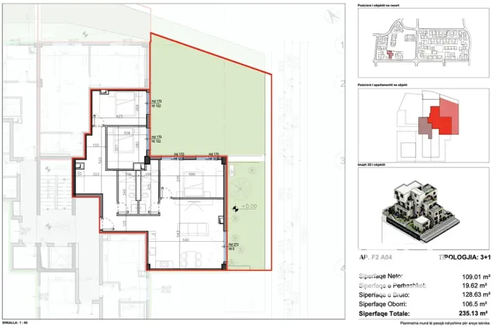 Prodej bytu 4+kk, Dhërmi, Albánie, 235 m2