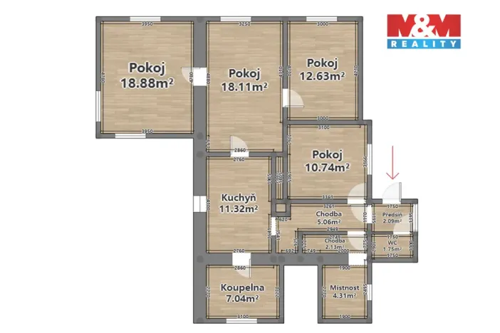Prodej rodinného domu, Poběžovice, Masarykova, 94 m2