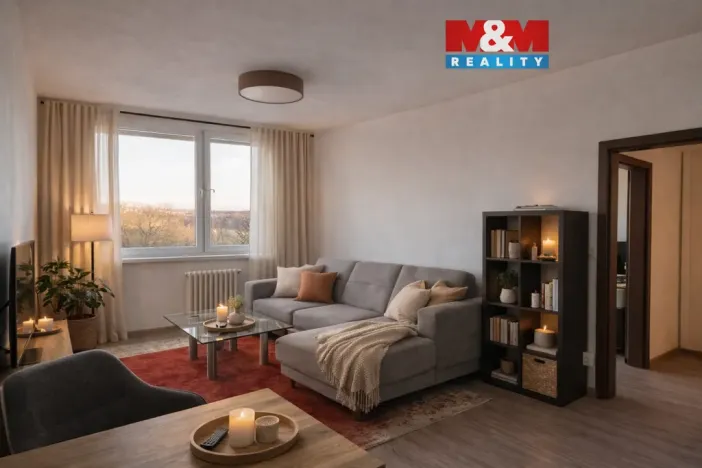 Pronájem bytu 2+kk, Praha - Petrovice, Kurčatovova, 43 m2