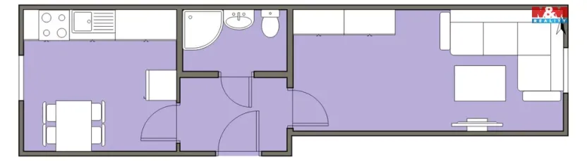 Pronájem bytu 1+1, Tábor, Havlíčkova, 25 m2