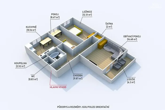 Prodej bytu 3+1, Plzeň, Nýřanská, 63 m2