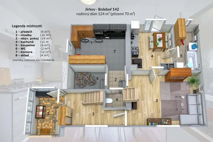 Prodej rodinného domu, Boleboř, 124 m2