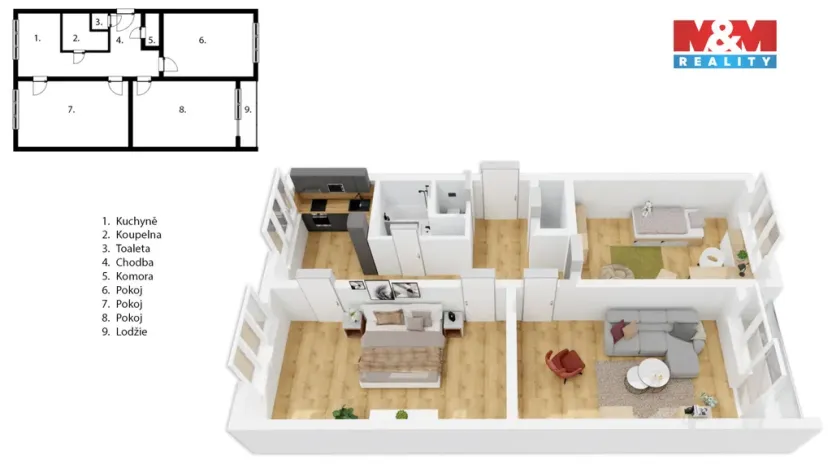 Prodej bytu 3+1, Hradec Králové - Moravské Předměstí, Štefánikova, 79 m2