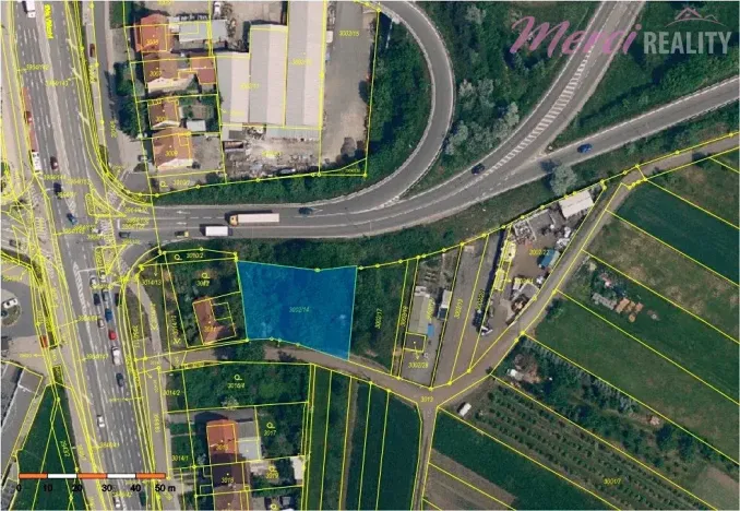 Prodej komerčního pozemku, Kunovice, 1022 m2