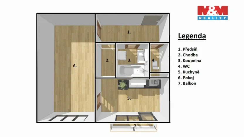 Prodej bytu 1+1, Písek - Budějovické Předměstí, Dr. M. Horákové, 37 m2